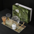 茶筅抹茶碗日式茶道点茶工具茶具日本茶勺套装组合宋代抹茶刷竹