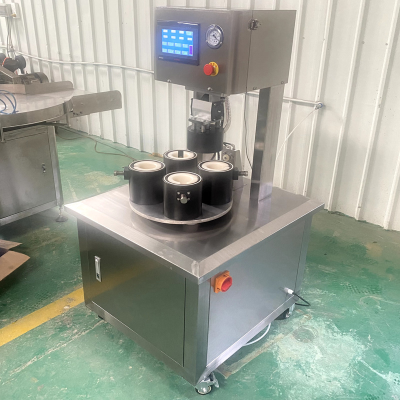 辣椒酱真空旋盖机 半自动玻璃瓶封盖机 罐头瓶抽真空封口机