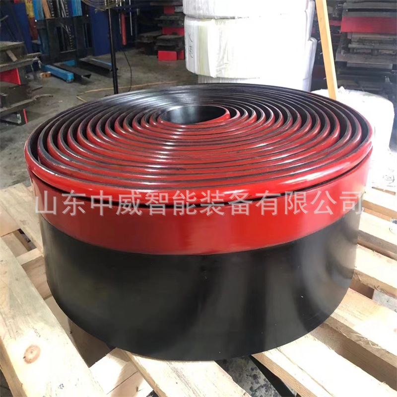 聚氨酯防溢裙板 双密封导料槽挡煤皮子 300*15Y型皮带机防溢裙板