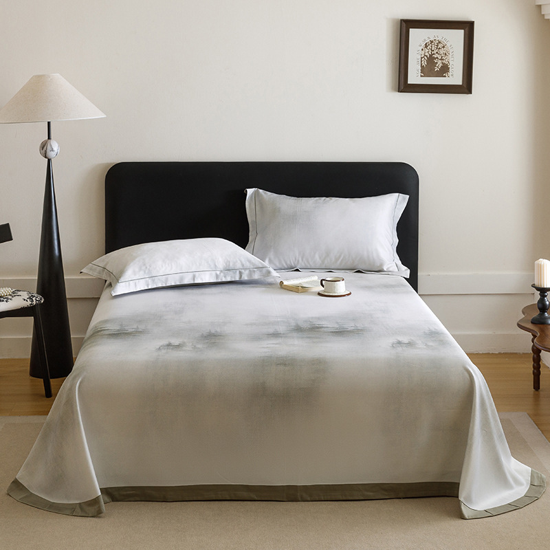 Tencel bamboo fiber mat three-piece set, summer washing 1.51.8 meters bed cool feeling sheet soft mat cool but not ice Tencel bamboo fiber mat three-piece set, summer washing 1.51.8 meters bed cool feeling sheet soft mat cool but not ice