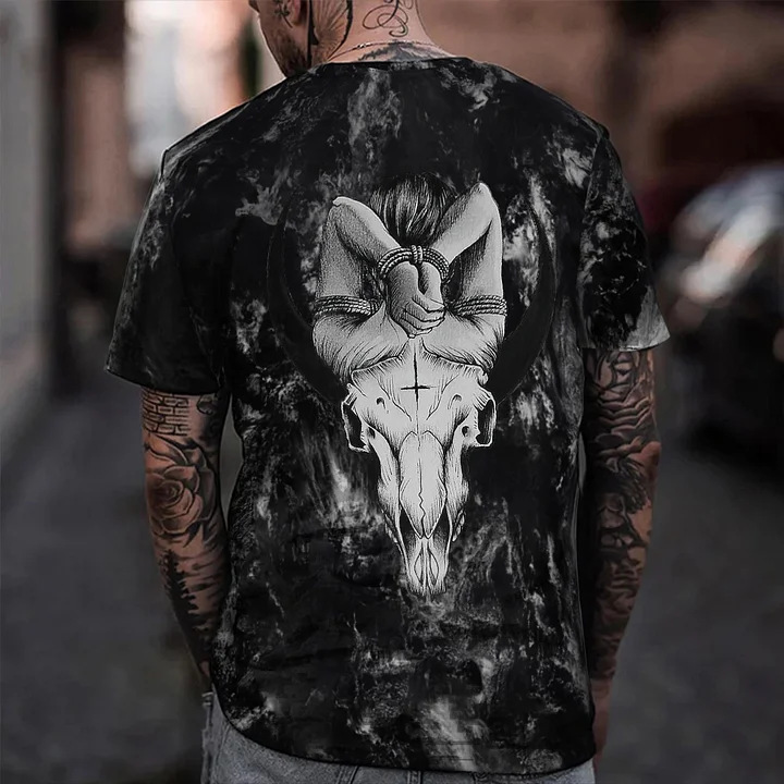 メンズ3Dデジタルゴールデン元記号パターンラウンドネックと半袖tシャツ、夏カジュアルファッションファッション|undefined