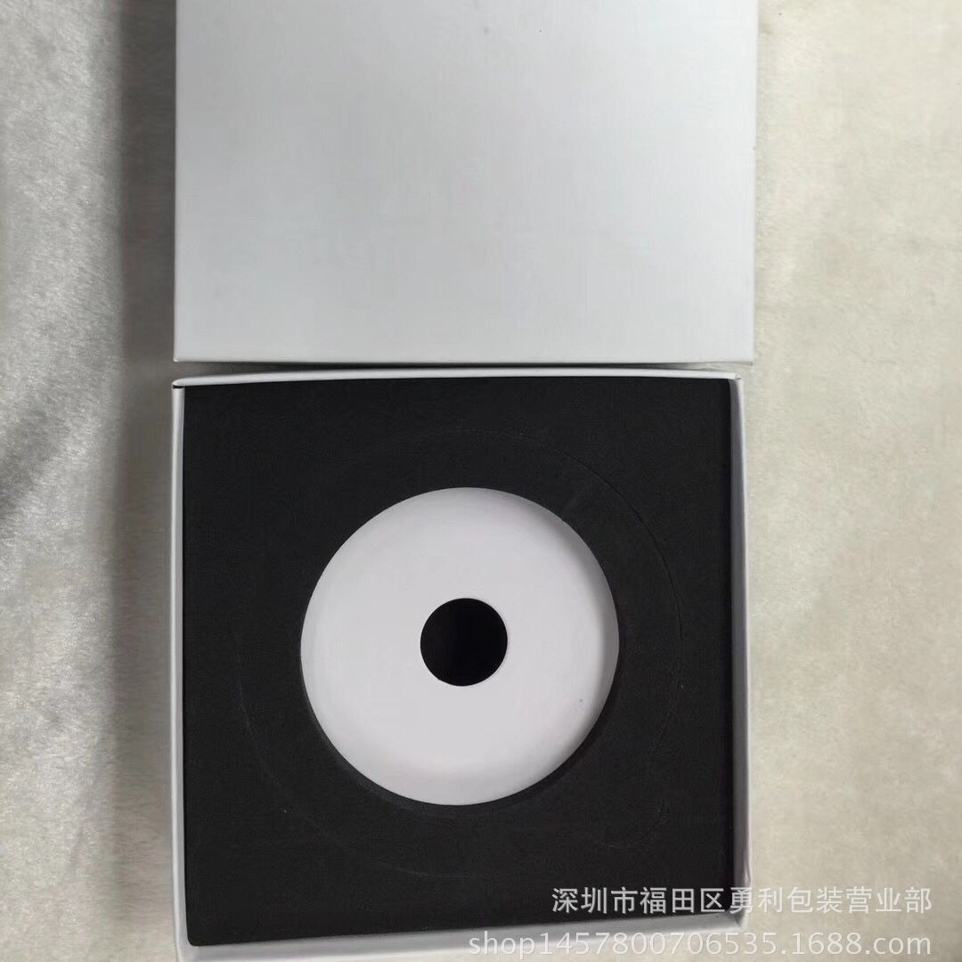黑色无线充礼盒彩盒包装盒 白色无线充电器天地盖礼盒现货包装 通