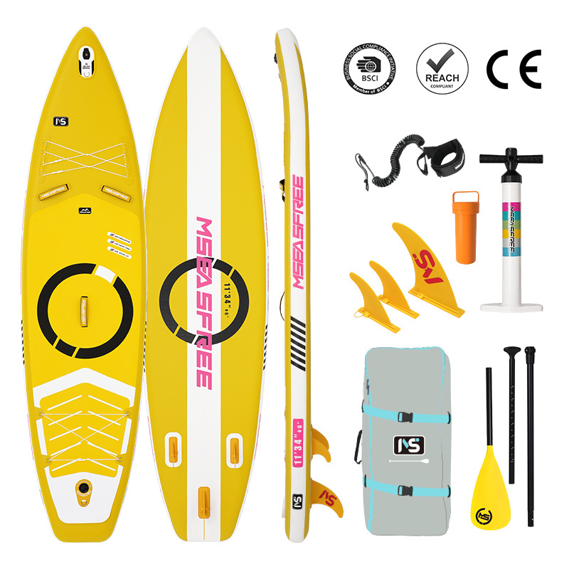 Tablero de remo inflable MS Free Mountain Sea SUP Tablero de remo de pie Pesca Tablero vertical Tablero de pulpa Barco en el mar