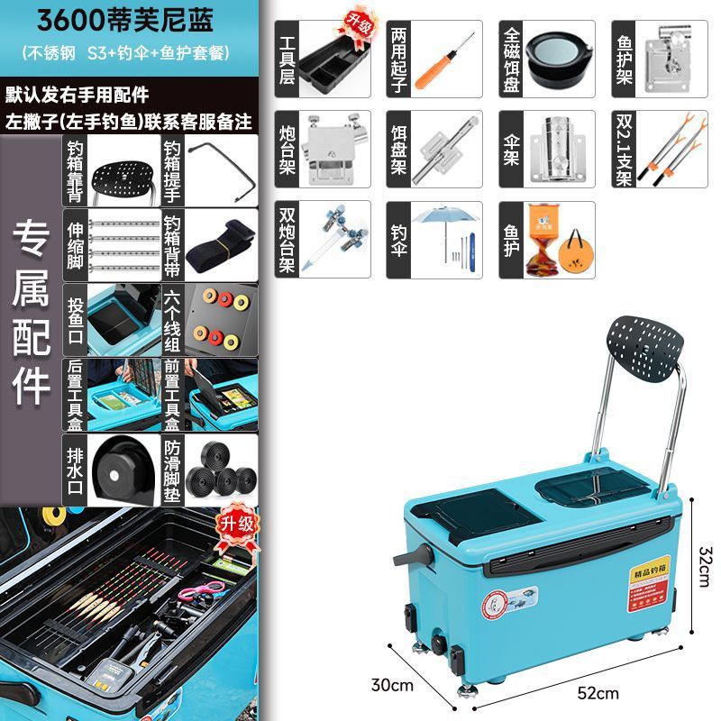 Cielo azul - S3 + paraguas de pesca + protección de peces - lista obligatoria