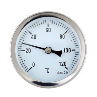 Water-Proof 0-120Degree Aluminum Hot Water Pipe Thermometer
