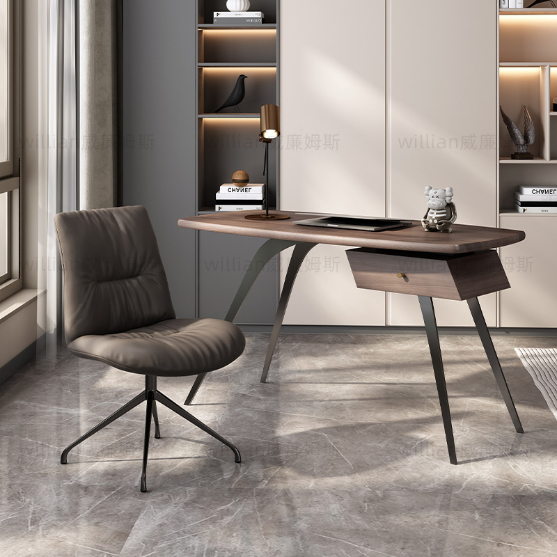 Italian light luxury minor wooden desk writing desk modern…