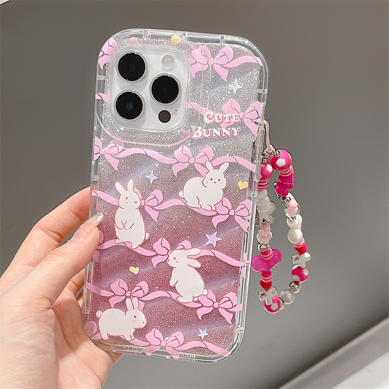 30g Weight iPhone Applicable Brands Phone Cases Classification tpu Material Rabbit Pattern Cute Style Transparent Color Tpu Rabbit Cute Phone Cases Phone Accessories 5