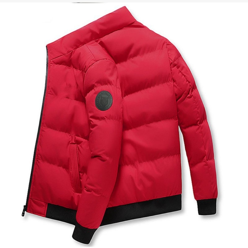 New cross-border men's stand-up collar cotton-padded coat, thickened and warm winter cotton-padded jacket, trendy men's versatile Korean style cotton-padded coat, foreign trade.