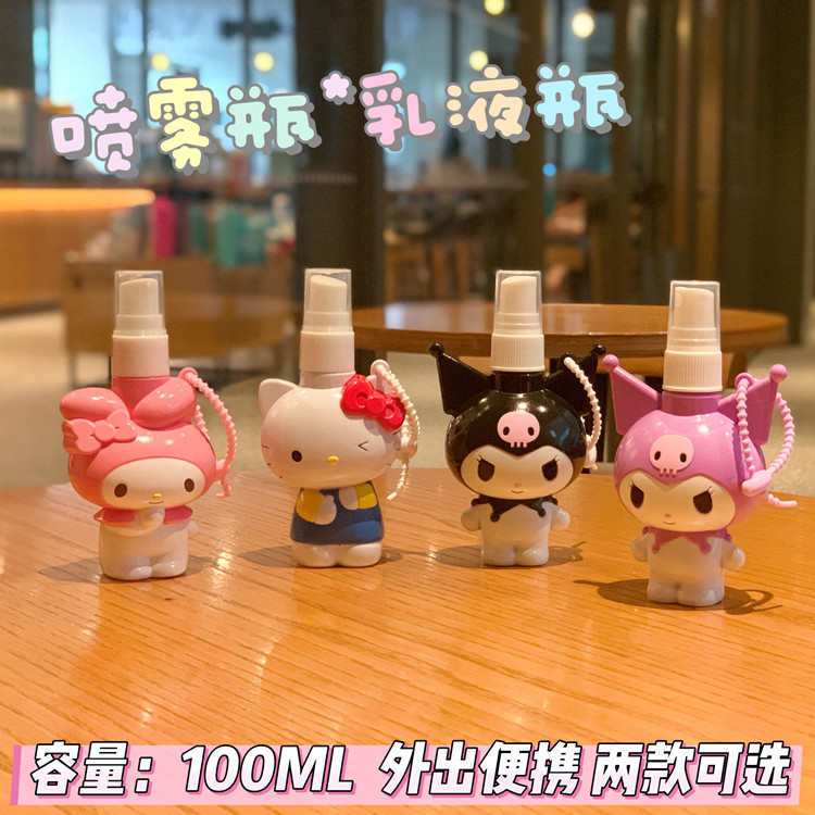 ขวดแบ่งขนาดพกพาแบบมินิ ลายการ์ตูน ขวดโลชั่น ขวดอาบน้ำ ขวดสเปรย์ ขวดสเปรย์ฆ่าเชื้อ ขวดสเปรย์กันยุง บรรจุภัณฑ์สำหรับเดินทาง