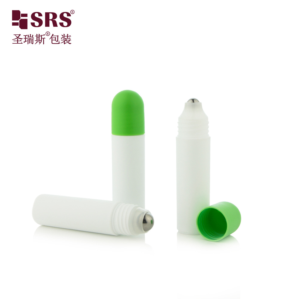 2024新款20ml新模具注塑色砂面化妆品包装空滚珠瓶