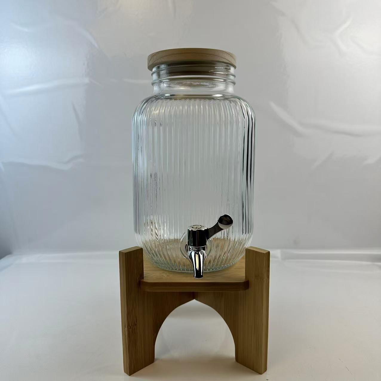 玻璃桶升可乐酒桶酒罐家庭聚会泡大容量桶容器4调酒泡果汁酒瓶