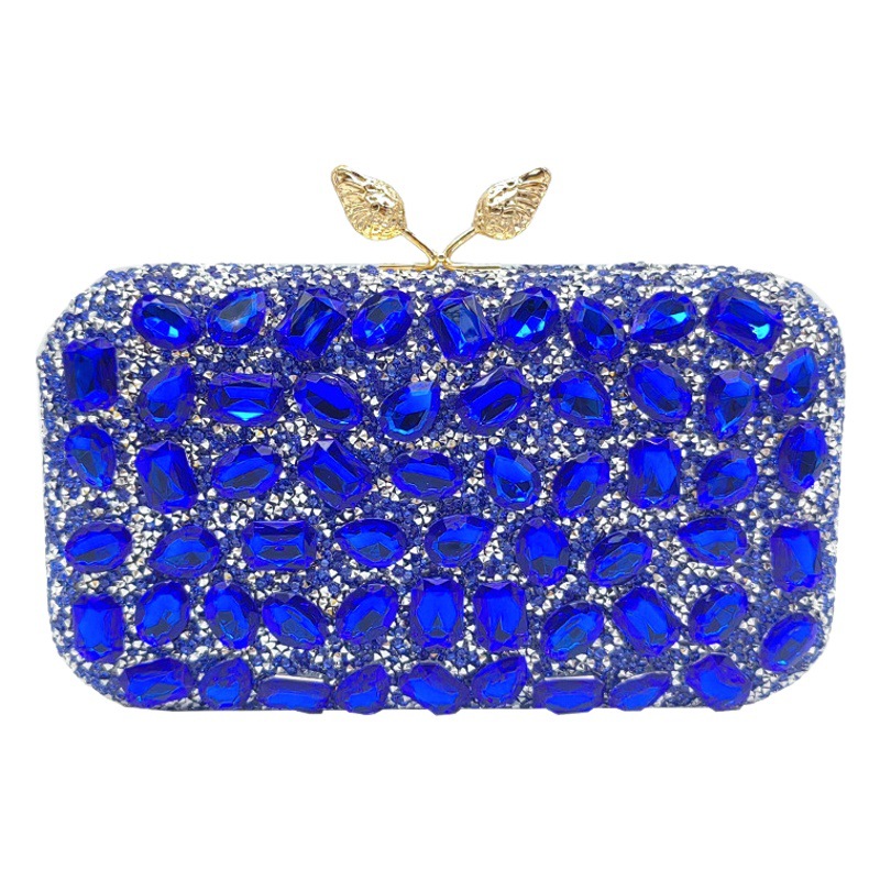 Bolsa de cena de diamantes cuidadosamente seleccionada Bolsa de regalo de diamantes de resina de color Bolsa de noche popular europea y americana Bolsa de diamantes de imitación de alta calidad Bolsa de fiesta