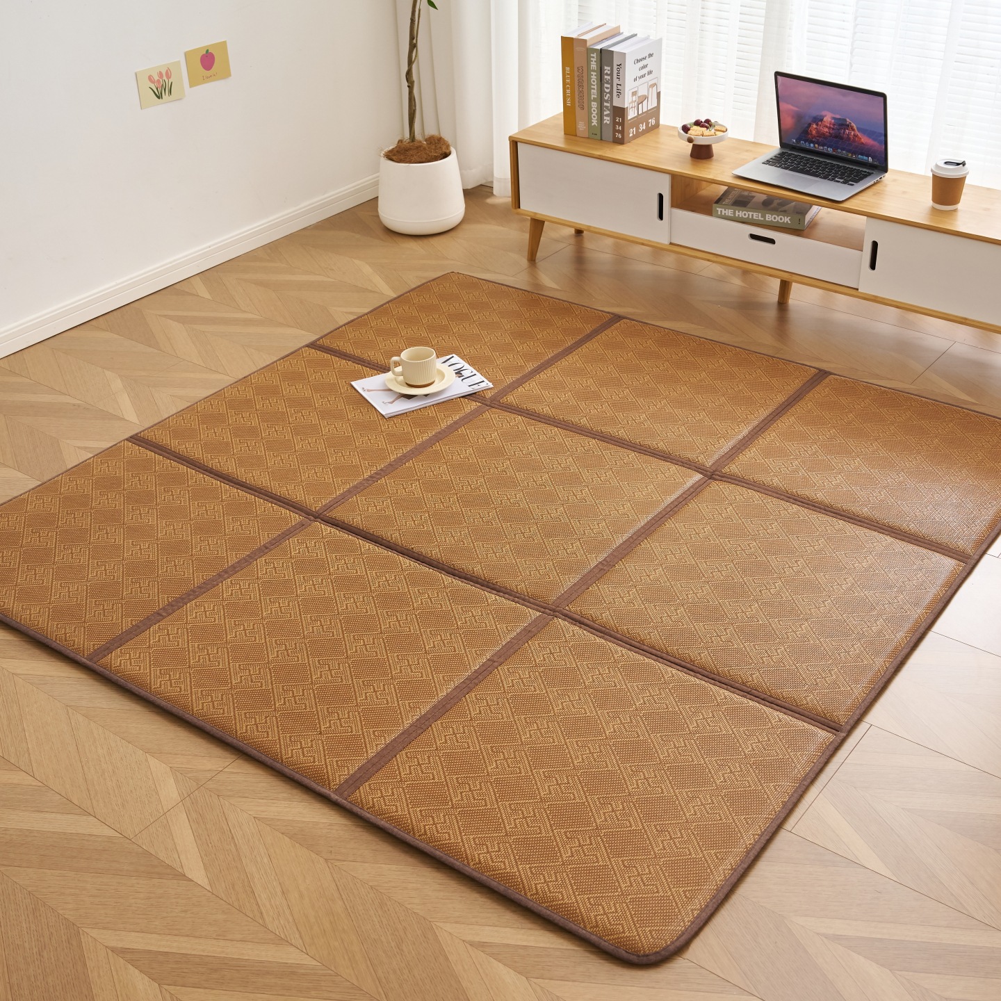 Nuevo tipo de estera de piso, estera de escalada, estera de piso doméstica de verano, estera de piso fría, estera de tatami plegable