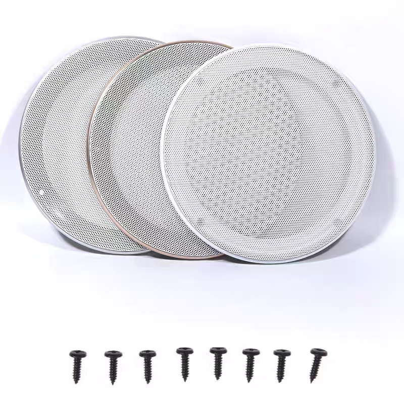 スピーカーメッシュカバー 4inch-8inch 金属鉄メッシュプラスチック装飾リングオーディオ天井車の改造保護ネット|undefined