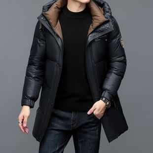 Cross-Border Export Dropshipping Australian Wolf Snow Boss & 80890 White Duck Down_Hooded and Non-Removable