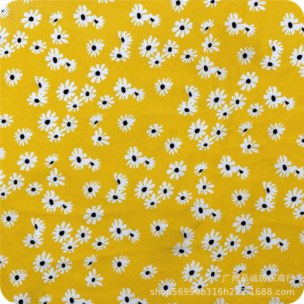 Little daisy chiffon printing 100d on all sides of small…