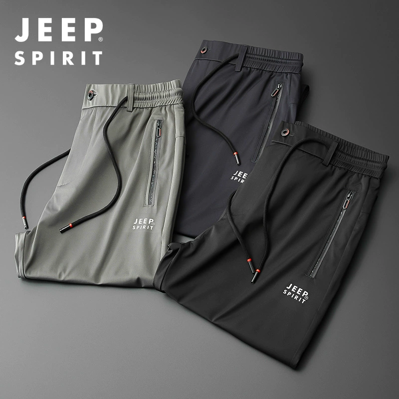 2021 летние мужские брюки, повседневные брюки, мужские свободные прямые эластичные спортивные брюки больших размеров, ледяной шелк, гладкие 0719