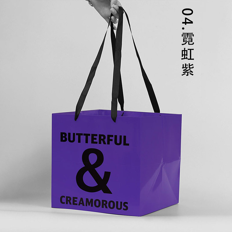 Bolsa de embalaje de flores transparente bolso trapezoidal cuadrado bolso de mango largo ramo de embalaje caja de regalo material de la tienda de flores