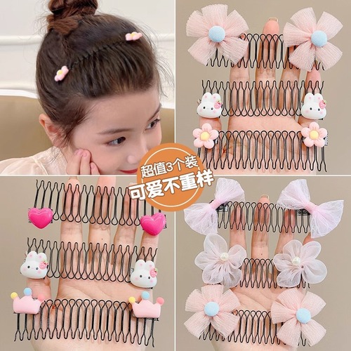 Children's comb for splitting hair, grooming, pulling hair clips for girls 2025, girls' hair pins, hair accessories for babies