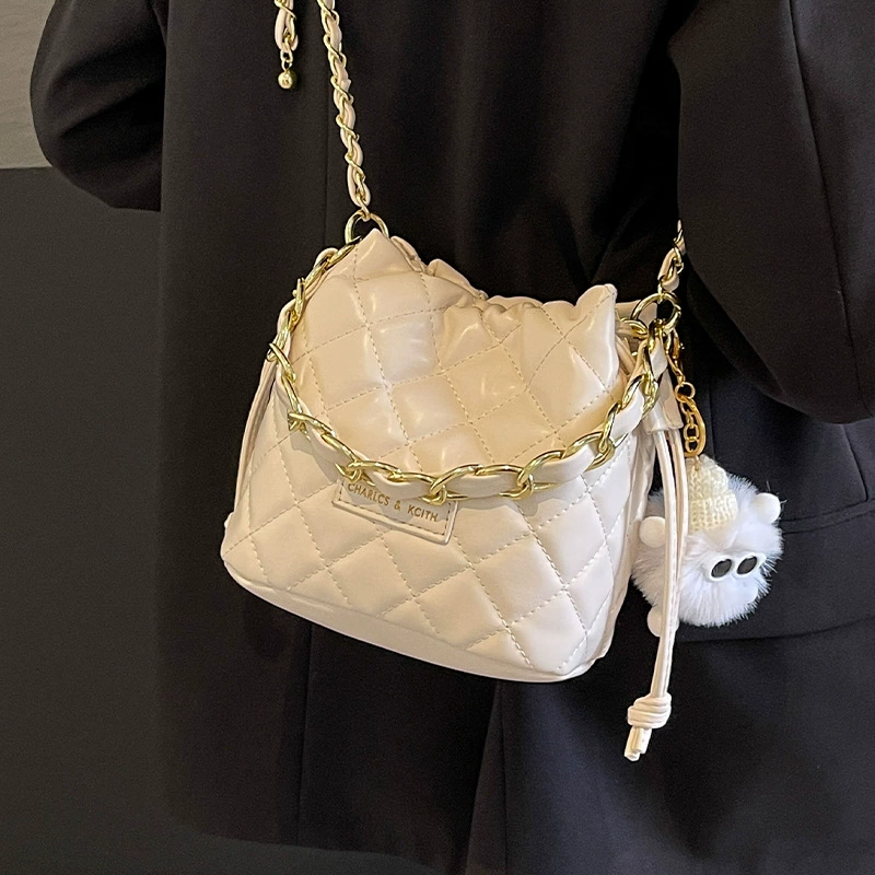 Летняя маленькая сумка через плечо, в стиле Chanel, корейский стиль