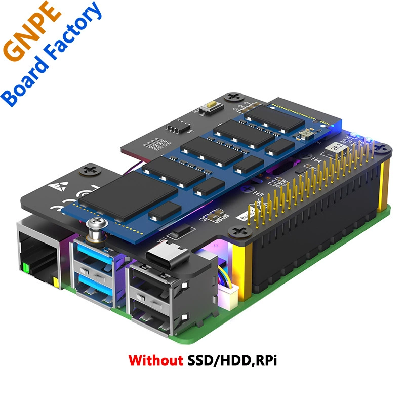 PI5 Raspberry Pi 5 PCIE к M.2 NVME SSD 2280 твердотельный диск 3-в-1Expansion board с вентилятором