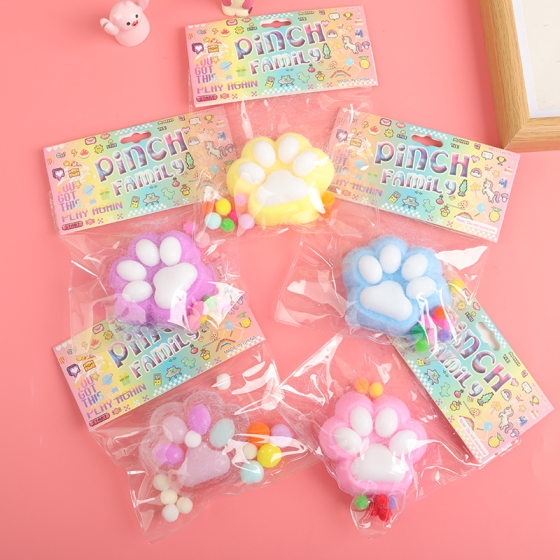 High color value luminous cat claw pinch music super soft feel vent decompression artifact soft glue slow rebound toys wholesale