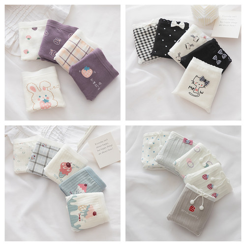 Dropshipping pure cotton crotch women's underwear modal underwear women's lace shorts girl's cute style pants