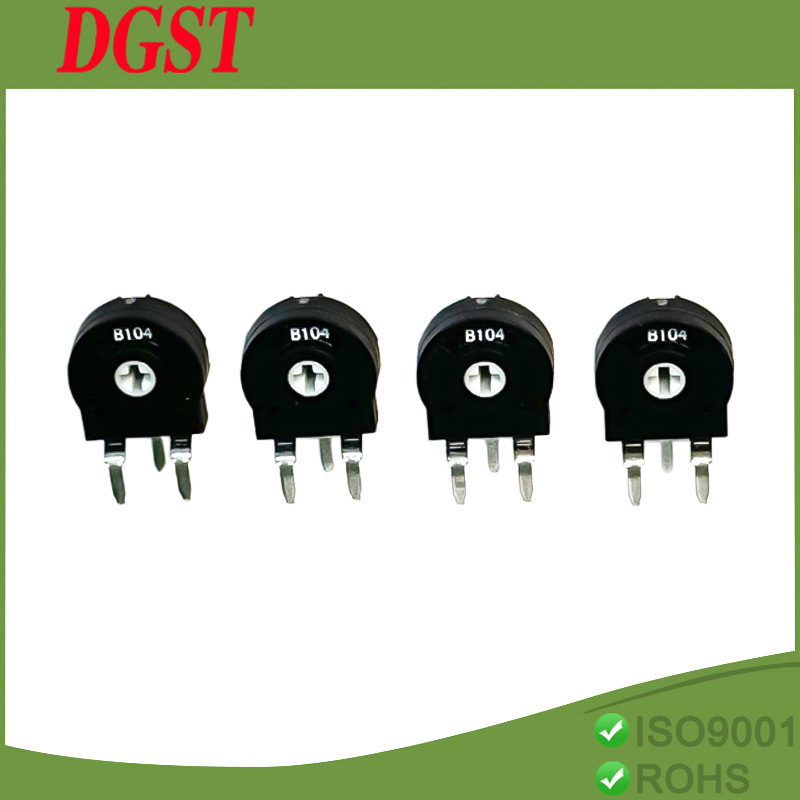 定制PT10西班牙电位器精密可调电位器 立式箭头孔 微调电阻 3脚