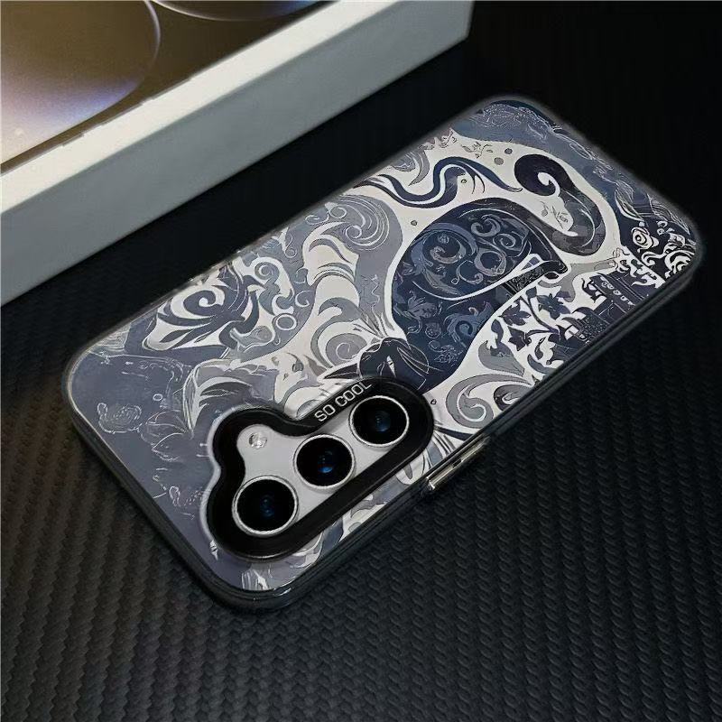 El nuevo gato Tengtu es adecuado para la carcasa del teléfono móvil Samsung Galaxy S25 Samsung S24 ULTRA Comercio exterior S21