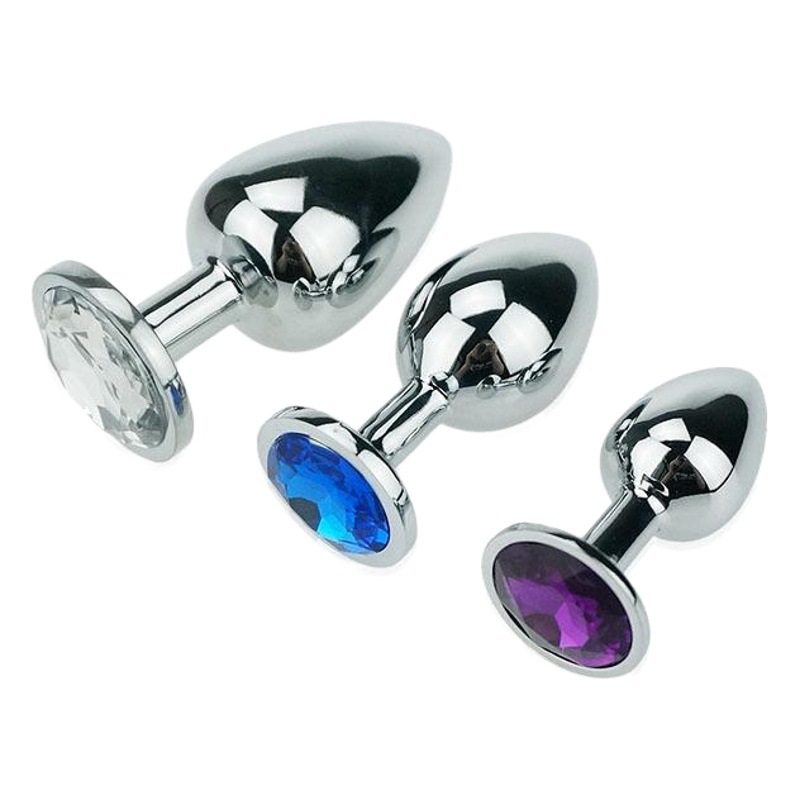 Productos adultos del sexo anal plug de metal de acero inoxidable anal plug fábrica al por mayor tamaño pequeño