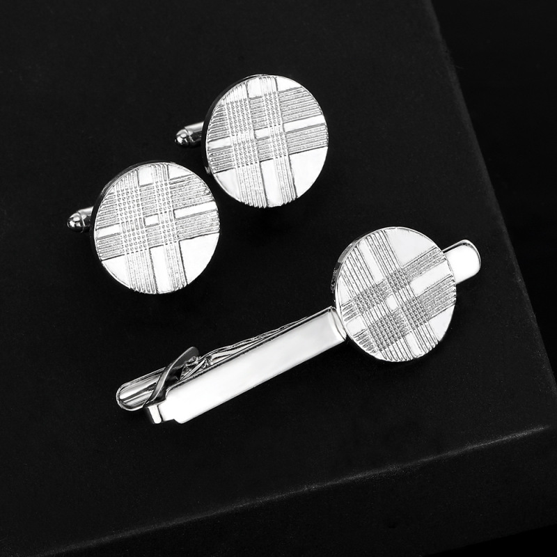 European and American creative round pattern cufflinks men and women business French shirt cuff nail tie clip accessories gift box European and American creative round pattern cufflinks men and women business French shirt cuff nail tie clip accessories gift box