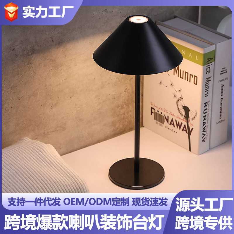Cross-border American night light LED table lamp atmosphere sleep gift bar USB charging outdoor life portable dimming