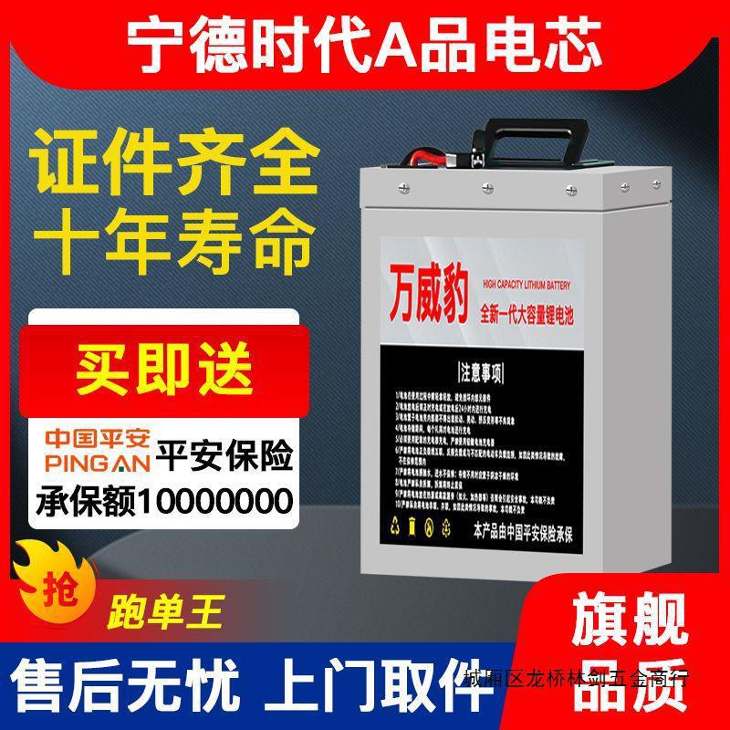 电动车锂电池48V60V72V宁德时代外卖快递两轮车三轮车大容量电瓶