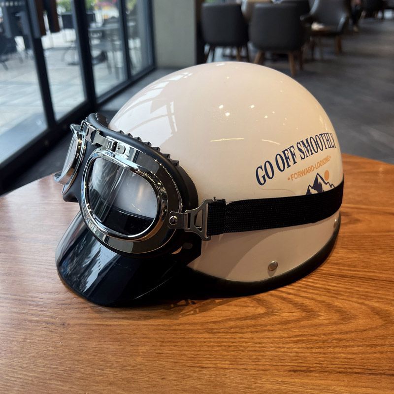 Compatible retro electric helmet