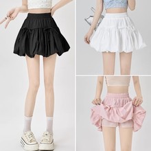 花苞裙半身裙女夏2025新款蓬蓬裙短裙高腰伞裙半裙裙子A字裙裤裙