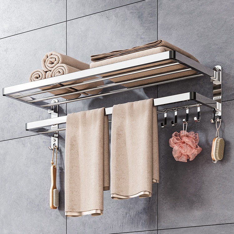 Estante de baño, inodoro, inodoro, tocador, suministros, almacenamiento, baño, toallero de pared montado en la pared