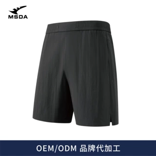 美时达达速干宽松短裤定制LOGO品牌户外工作服弹力松紧透气五分裤
