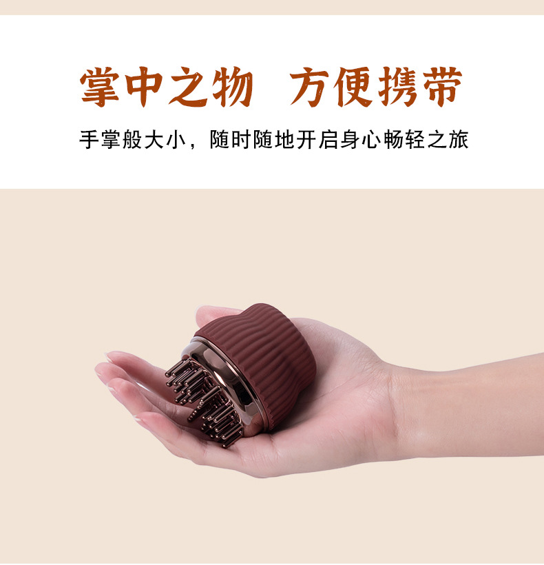Moxibustion Comb with Exquisite Jar, Specially Designed for Beauty Salons and Wellness Centers, for Meridian-Clearing Massage, Anti-Scalding, Open Flame Moxibustion Comb detail image 11