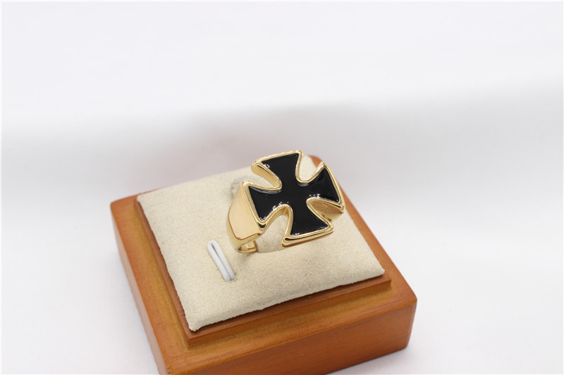 13g Weight Rings Classification 13, 7, 8 Ring Size 1 Piece Quantity Holiday, Street Occasion Titanium Steel Material Cross Pattern Men's Gender Vintage Style, Punk Style Vintage Style Punk Cross Titanium Steel Men's Rings 6