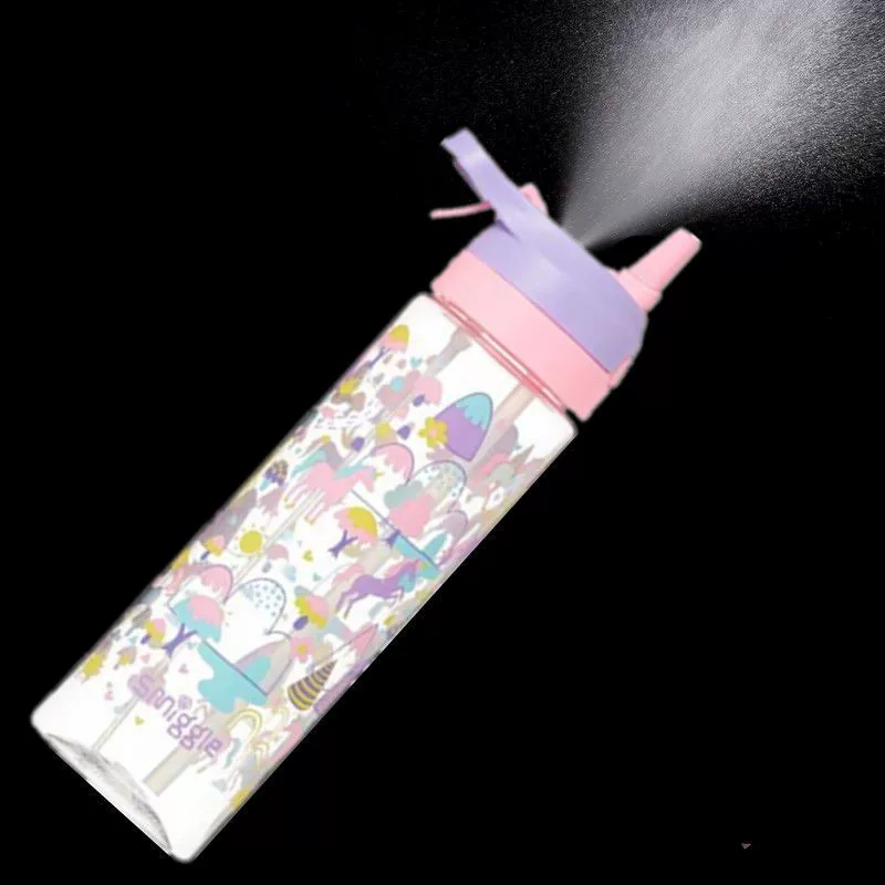 Australian Smiggle Water Cup Spray Hydrating Sports Kettle Portable Minecraft Mermaid Student Cup