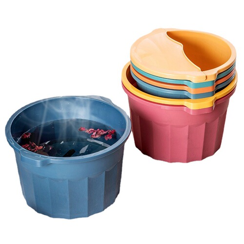 Foot basin household high foam foot tub over the calf knee health foot bath tub foot basin plastic lazy foot bath magic weapon