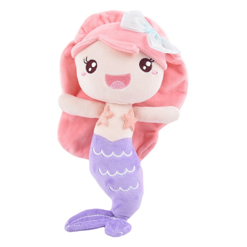 Capelon acuario popular sirena princesa muñeca de peluche niños lindos almohada niña muñeca de Ragdoll