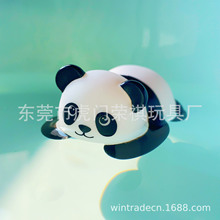 网红产品2021 LED水感应发光PVC熊猫 新奇特婴儿游泳闪光沐浴玩具