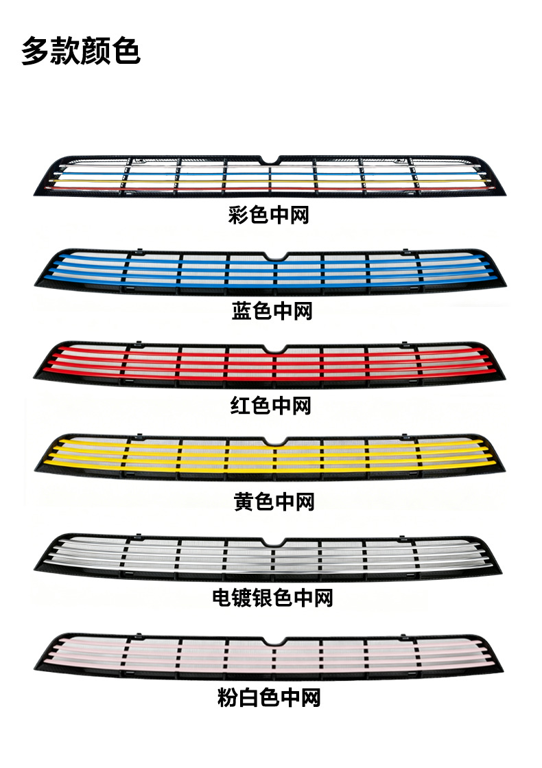 Suitable for Tesla Model Y/Yl Front Bumper Decorative Mesh and Front Bumper Modification Accessories