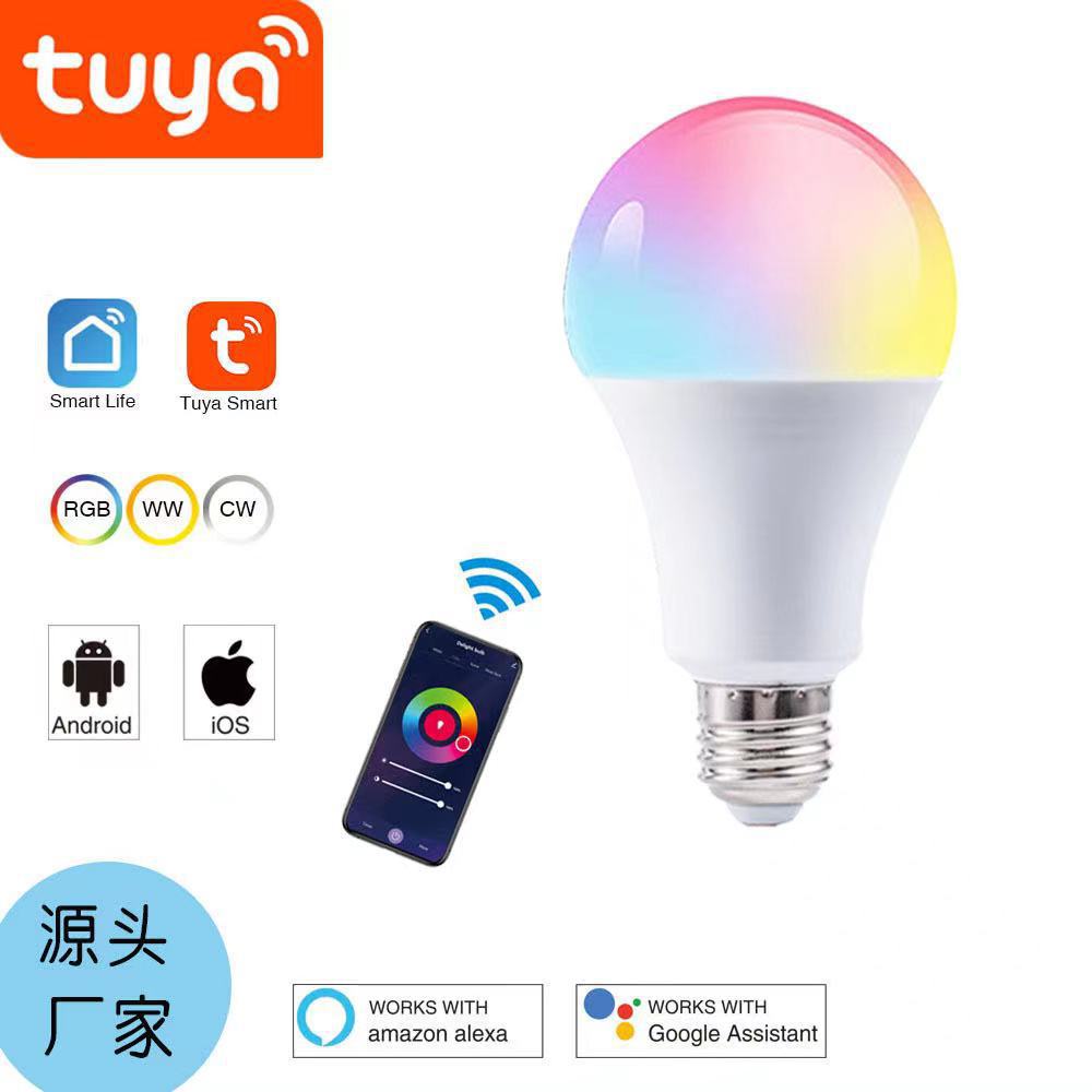 Lámpara de bombilla inteligente a todo color de graffiti, presión amplia, modo dual