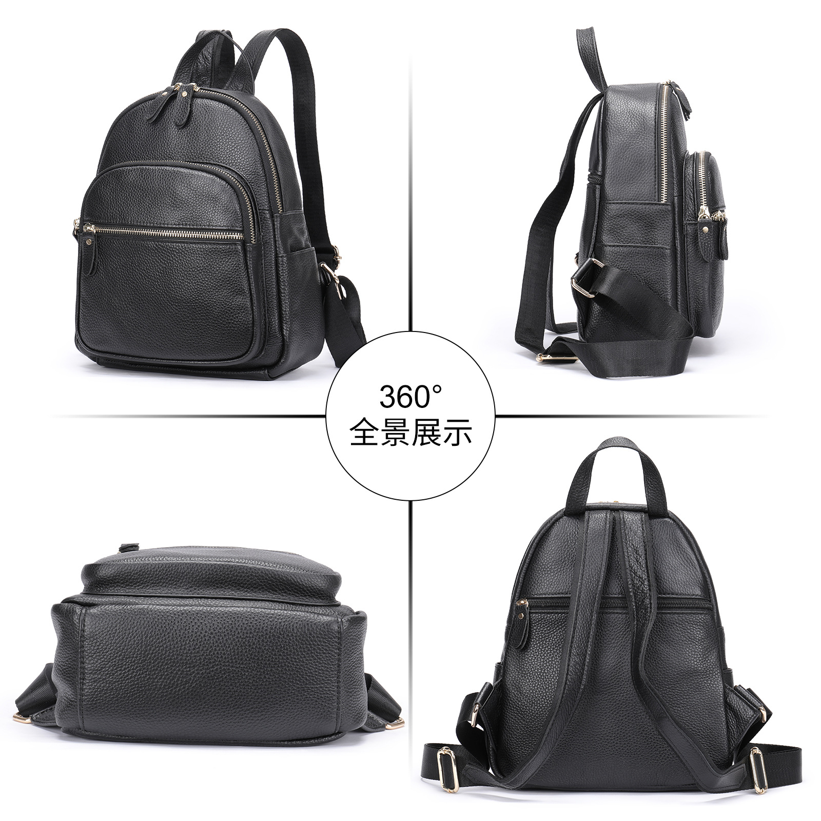 Mochila WESTAL de cuero genuino para mujer, cuero suave de primera capa de alta gama, cuero puro, mochila moderna y versátil, bolso para ir al trabajo