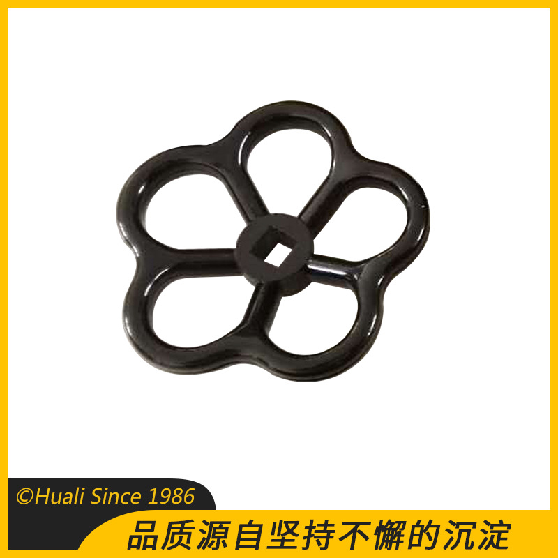 锌合金碟形手柄 包装机械碟形手柄 通孔碟形手柄 金属梅花手柄