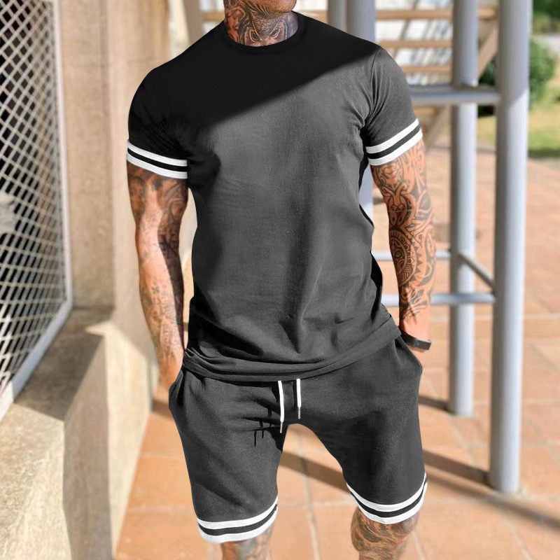 Men's Solid Color Shorts Sets Men's Clothing display picture 16