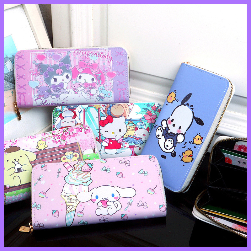 Cross-border supply cartoon cute girl coin purse Japanese and Korean trend multi-compartment large capacity wallet