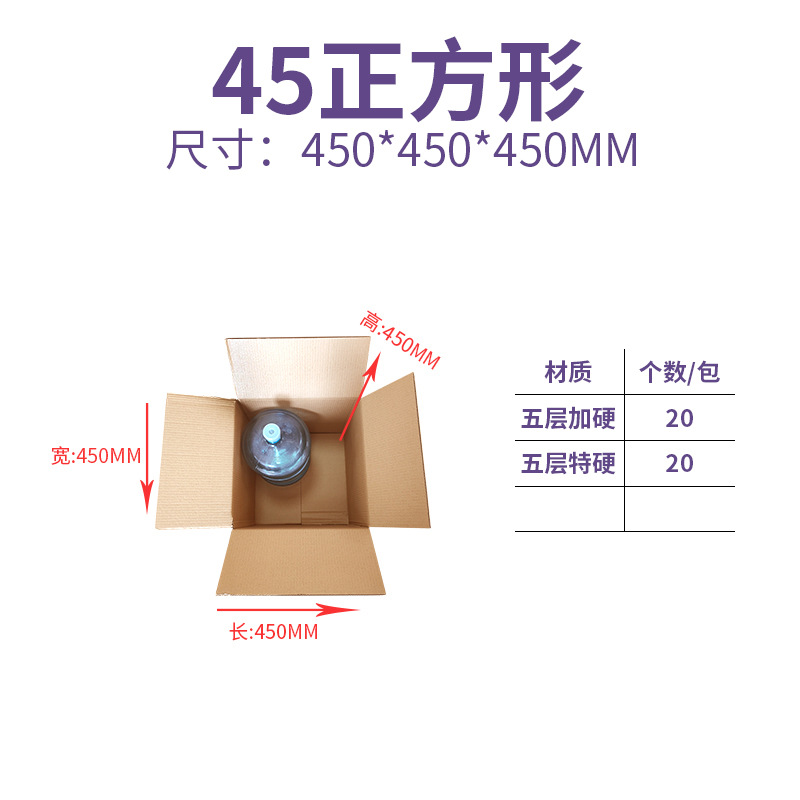 Cajas de cartón para envíos exprés, cajas de embalaje extra resistentes de cinco capas, cajas de cartón grueso para mudanzas, almacenamiento y logística, en stock.